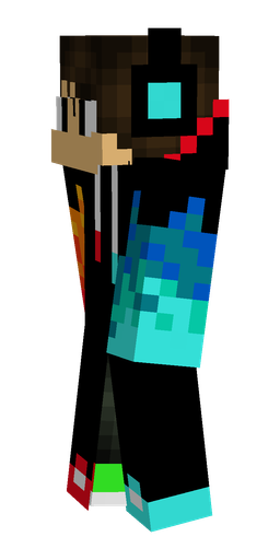 Black skin: body, left side render