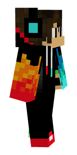 Black skin: body, right side render