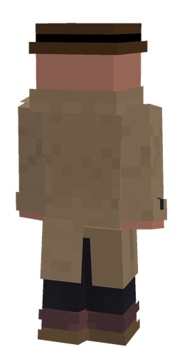 Black skin: body, back render