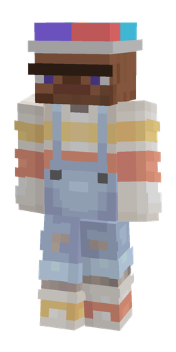 Blue skin: body, front render