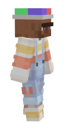 Blue skin: body, right side render