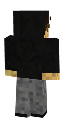 Black skin: body, back render