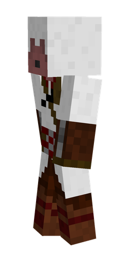 Brown skin: body, left side render