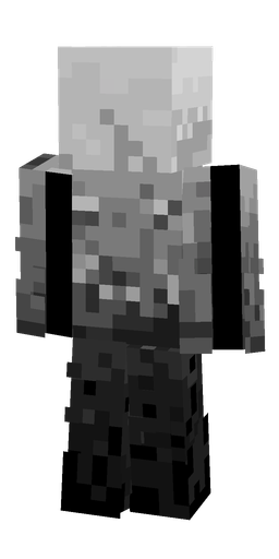 Black skin: body, back render