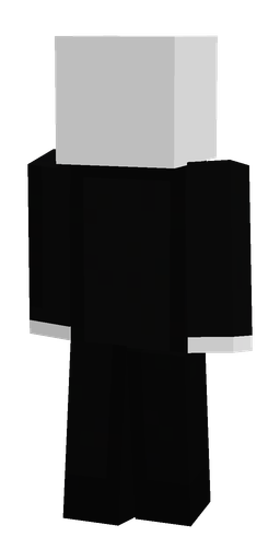 Black skin: body, back render