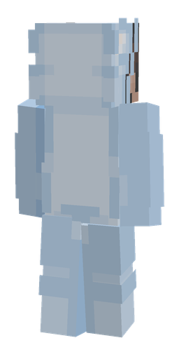 Blue skin: body, back render