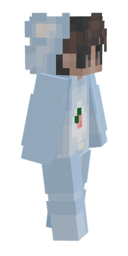Blue skin: body, right side render