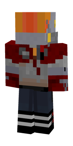 Black skin: body, back render