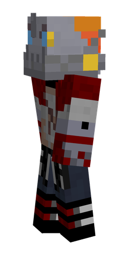 Black skin: body, left side render