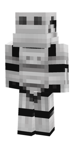 Black skin: body, back render