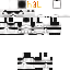 Black skin: raw texture render