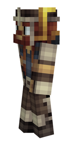 Black skin: body, left side render