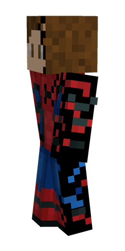 Blue skin: body, left side render