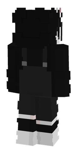 Black skin: body, back render