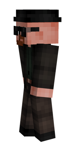 Black skin: body, left side render