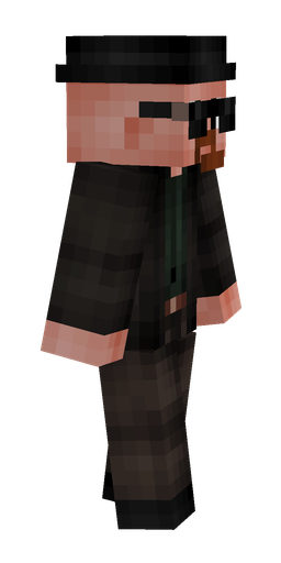 Black skin: body, right side render