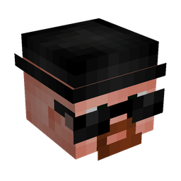 Black skin: head render