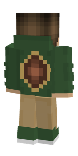 Brown skin: body, back render