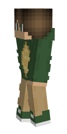 Brown skin: body, left side render