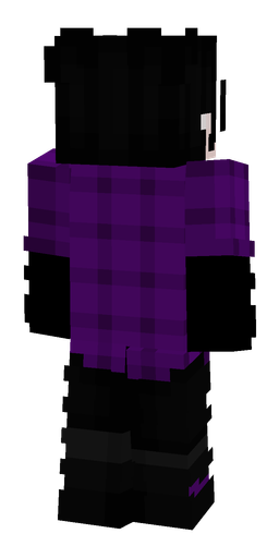 Black skin: body, back render