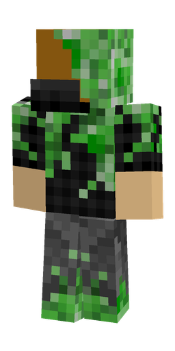 Black skin: body, back render