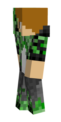 Black skin: body, left side render