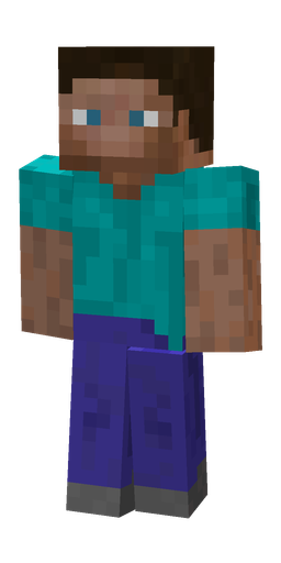 Blue skin: body, front render