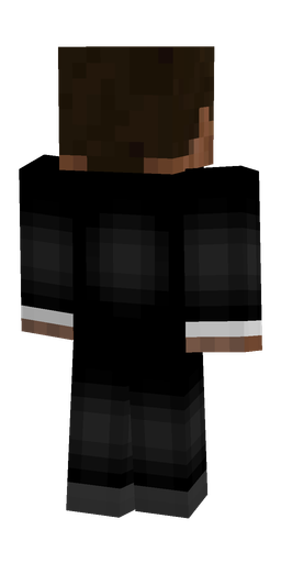 Black skin: body, back render