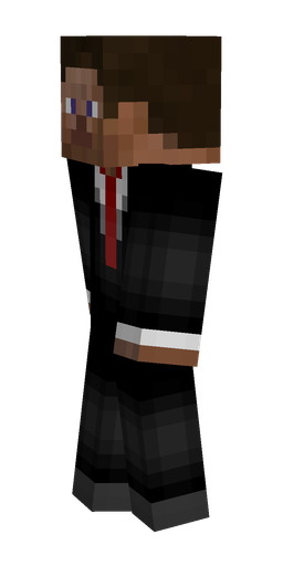 Black skin: body, left side render