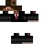 Black skin: raw texture render