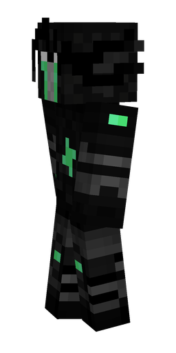 Black skin: body, left side render