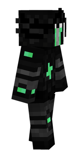 Black skin: body, right side render