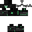 Black skin: raw texture render