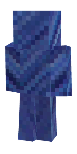 Blue skin: body, back render