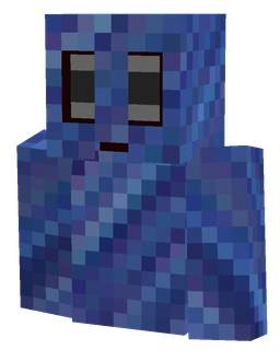 Blue skin: bust render