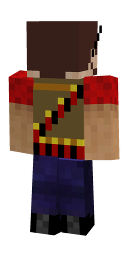 Black skin: body, back render