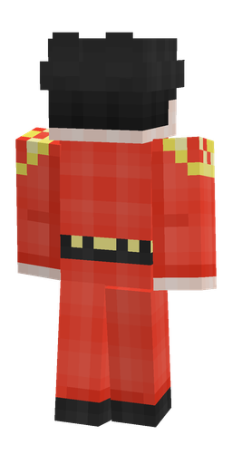 Black skin: body, back render