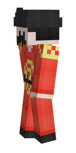 Black skin: body, left side render