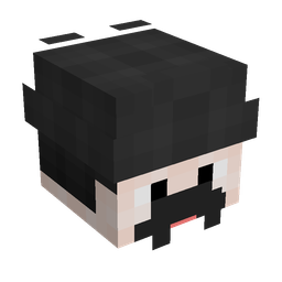 Black skin: head render