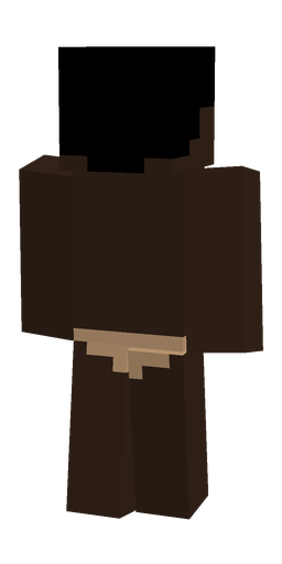 Brown skin: body, back render