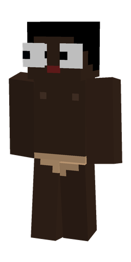 Brown skin: body, front render