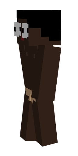 Brown skin: body, left side render
