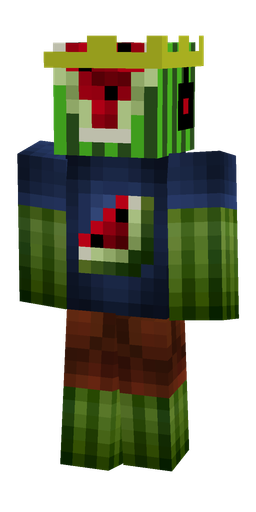 Blue skin: body, back render