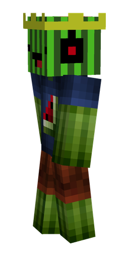 Blue skin: body, left side render