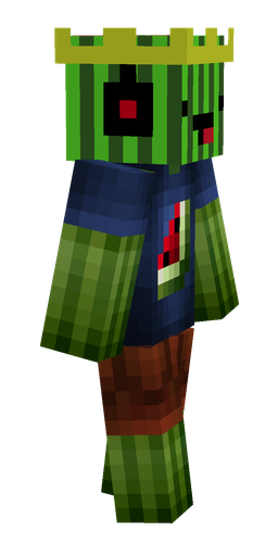 Blue skin: body, right side render