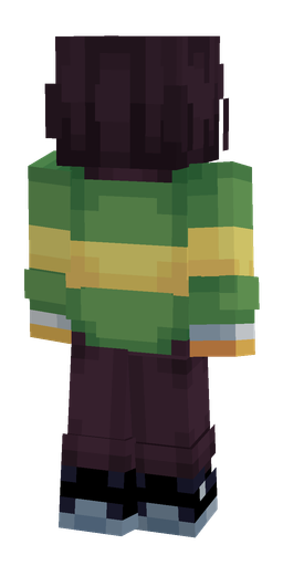 Black skin: body, back render