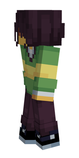 Black skin: body, left side render