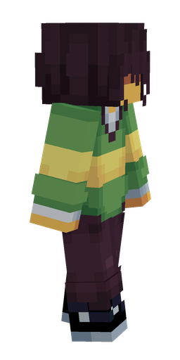 Black skin: body, right side render