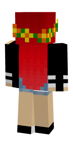 Black skin: body, back render