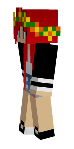 Black skin: body, left side render